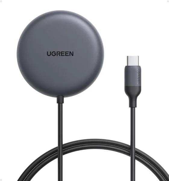 UGEN Zapix Magnetisk kabellost laddare 15W, Qi2 certifierad iPhone kabellost kompatibel med MagSafe för iPhone 17/