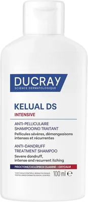 Shampú Intensivo Ducray Kelual DS Anticaspa Dermatitis Seborreica, 100ml