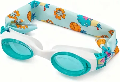 Lunettes de natation DOLFY pour enfants filles garçons 3-12 ans - Lunettes étanches anti-buée avec bandeau en tissu doux