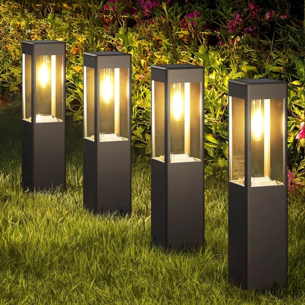 Joomer Solar Lights for Outdoor Garden, LED Solar Lights for Outdoor Use, Warm White, Square Path Light, Garden Light, Weatherproof