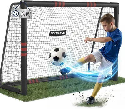 SONGMICS Porta da Calcio per Tutte le Età in Acciaio con Rete in PE, Rivestita in Gommapiuma - 26% di Sconto