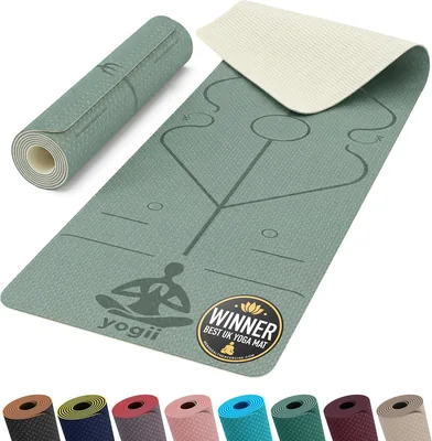 Yogii Yoga Mat - Non-Slip 6mm TPE Mat Best Deal