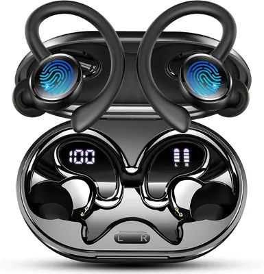 Cuffie Bluetooth per Sport, 5.4 HiFi Stereo, 50 Ore di Autonomia con Cancellazione del Rumore Microfono USB-C Ricarica Rapida