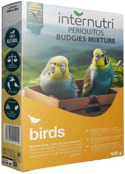 Inter Nutri Budgie Mixture Feed for Birds, 400g