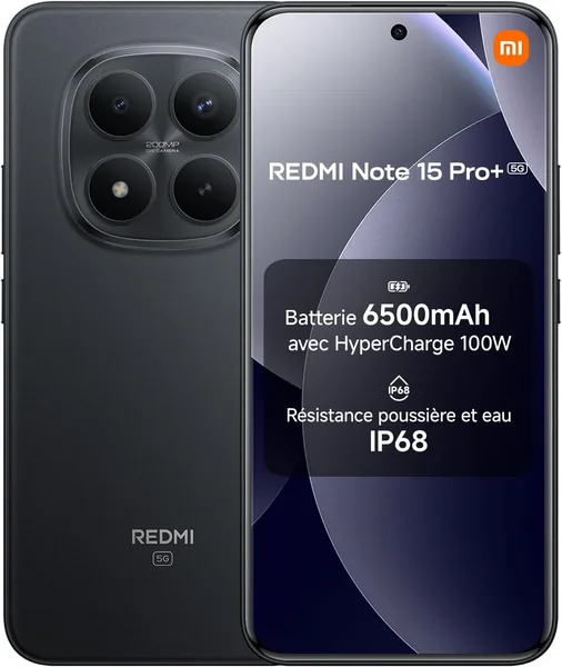 Xiaomi Redmi Note 15 Pro+ 5G Smartphone 12 512GB Black