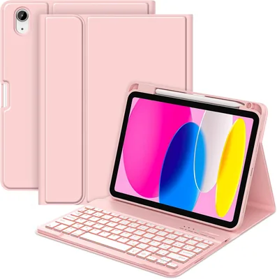 Étui clavier MMK pour iPad A16 11/10e génération (11 pouces 2025/10,9 pouces 2022) | Clavier Bluetooth détachable magnétique