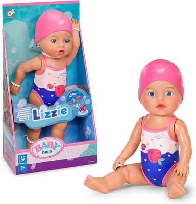 baby born Swimming Lizzie Bath Doll 30cm