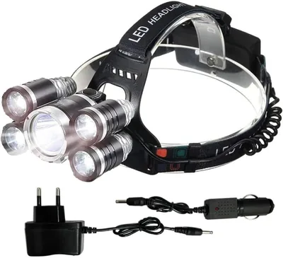 Rechargeable LED Headlamp - Ultra Bright Work Light, Long Battery, Dual Charger