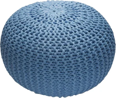 Eminence Home Round Pouf Foot Stool Ottoman 50x50x40 cm