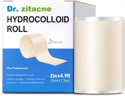 Pimple Patch Hydrocolloid Roll, Cut-to-Size Suit Various Blemishes, Waterproof, Ultra Absorbent, Fle