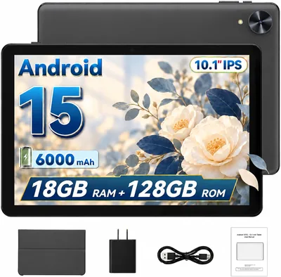 10.1" Android Tablet - 18GB RAM Gray