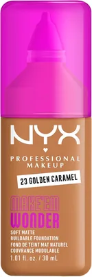 NYX Professional Makeup Make 'Em Wonder Foundation - Golden Caramel | 24H Soft Matte
