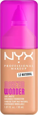 NYX Professional Makeup Make 'Em Wonder Foundation - Natural | 24hr Soft Matte