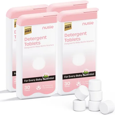 Nuliie 120 Tabletas Detergentes para Momcozy Baby Brezza, Arandela GROWNSY | Alta Eficiencia Elimina Residuos y Olores