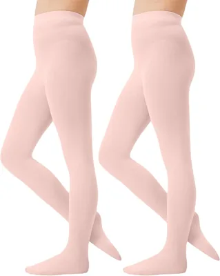 CozyWow Meisjes Tights 60 Denier Semi-Doorzichtig Microvezel Dans Tights met Voet