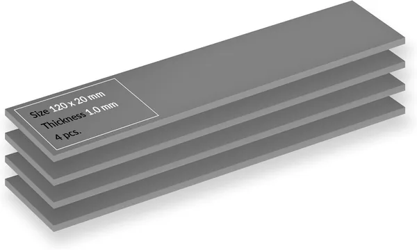Thermique haute performance pour ordinateur portable de 4 pouces 120x20x1.5mm empilable jusqu' 2.0mm