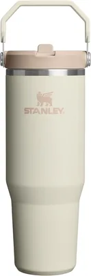 Stanley 1913 Flip Stroghalskan Inlägg Baret Vattenkann Med Stroh 0.89L - Krem | Hålls Kalt Mer Än 12 Timmar - Edelstål