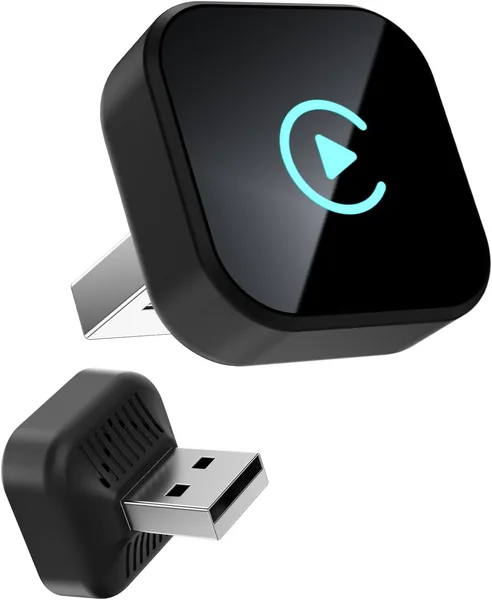 Adaptateur CarPlay sans fil Sunweyer Super Mini - Connecte facilement votre Android à votre voiture - Noir