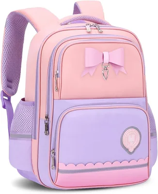 Amythe Girls School Bag Grades 1-5 24L Bow Backpack