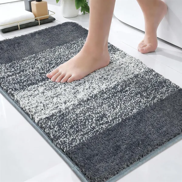 Famibay Maty łazienkowe ciemnoszare, 40 x 60 cm, antypoślizgowe, chłonne, prające w pralce, Best Deal