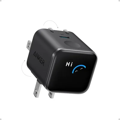 Anker Nano 45W Cargador Tipo C con Pantalla Inteligente, Carga Rápida y Plegable