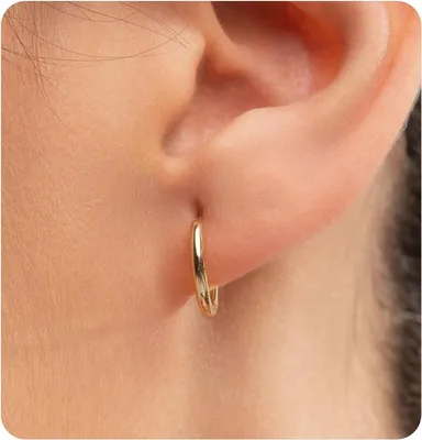 G23 Titanium Hoop Earrings - 8mm-14mm Huggie Hoops Best Deal