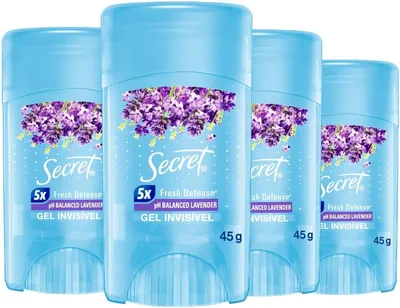 Desodorante em Gel Invisível Antitranspirante Lavanda com 4 Unidades - 19% de Desconto