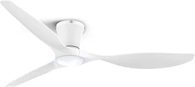 Ventilador de techo Ocio con luz silenciosa y control remoto, lámpara LED regulable en 6 velocidades, motor reversible DC, dimmable Li