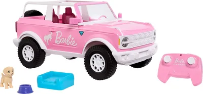 Hot Wheels RC Barbie Ford Bronco Toy Car with Puppy Accessory - Best Deal