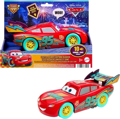Coche de Disney y Pixar Rayo McQueen con Luces y Sonidos para Niños de 3 años+