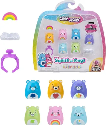 Care Bears Mini-Squish 6-Pack (Grumpy Bear, etc.)
