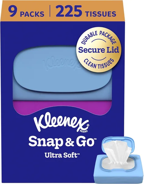Kleenex Snap & Go Ultra Soft Facial Tissues