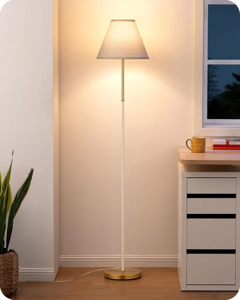 EDISHINE Retro Floor Lamp for Living Room