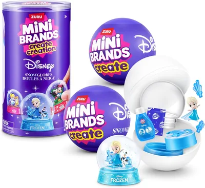 Mini Brands Snow Globes Disney Series 1 - Globo de Nieve Coleccionable de Disney con Sorpresa