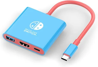Docking Station 2026 Switch 2 Adapter 3 w 1 z HDMI 4K 60Hz, USB 3.0, USB C 100W, TV Adapter Best Deal