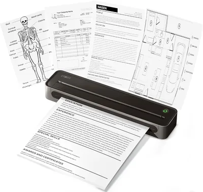 ETIKEZ D90E A4 Imprimante Thermique Portable Bluetooth, Sans Encre pour Étiquettes & Documents, Compatible iOS Andro - 14% de Réduction