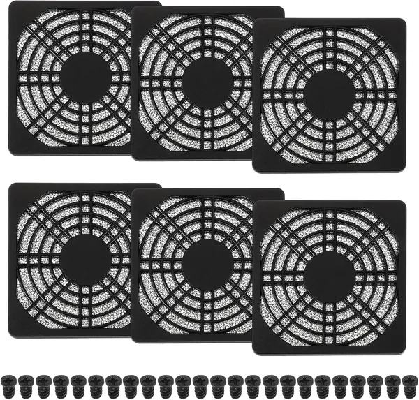 PATIKIL 80mm Fan Filter Grill 6 Pcs Cooling Ventilator Covers