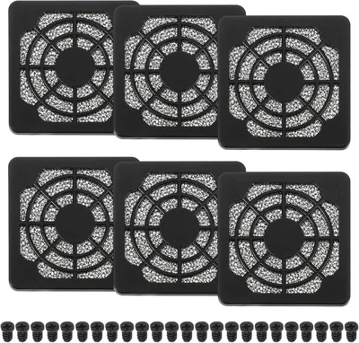 PATIKIL 50mm Fan Filter Grill 6 Pcs Ventilation Covers