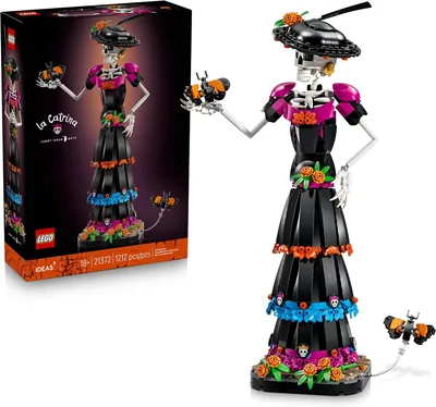 LEGO Ideas La Catrina - Figura de Construcción de Calavera - Decoración para el Día de Muertos y Todo el Año - 5% Off