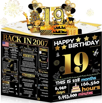Joycard 19th Birthday Pop-Up Card Best Deal