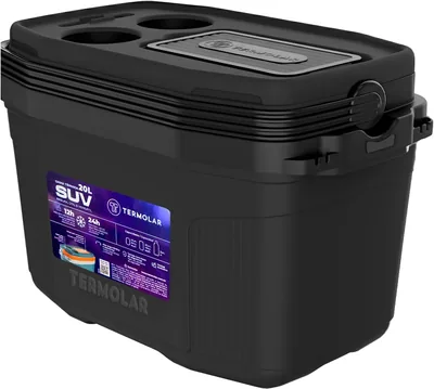 Caixa Térmica Cooler com Alça para Praia - 20 Litros, Reforço, Porta-Copos e Suporte para Smartphone