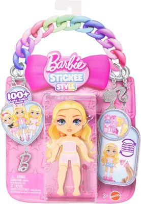 Barbie Boneca Stickee Style Surpresa com Roupas Adesivas e Acessórios Criativos - Melhor Preço