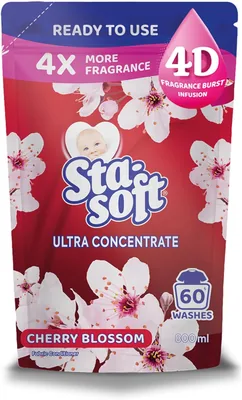 Sta-soft Ultra Concentrate Cherry Blossom Fabric Softener 800ml