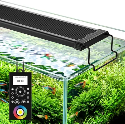 AQQA LED Aquarium Light - 24/7 Full Spectrum with 8 Timers