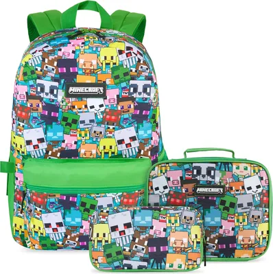 Trend Minecraft Boys Backpack Set 6% Off