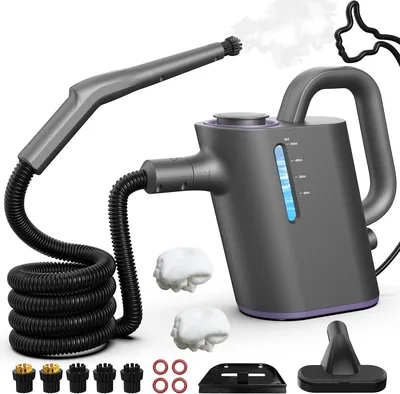 AbleMark Vaporizador de Mano, 550 ml Reserva, Calentamiento Rápido 15S | Limpieza al Vapor Doméstica 16 Accesorios, 1500W Alta Presión