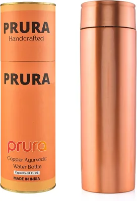Prura Koperen Waterfles - Lekdicht Ayurveda Pure Koper - Beste Deal