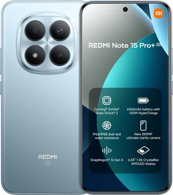 Xiaomi Redmi Note 15 Pro+ 5G - 12GB + 512GB Smartphone, 6.83" AMOLED 1.5K, Snapdragon 7s Gen 4, Cámara 200MP, Hypercharge - Mejor Oferta