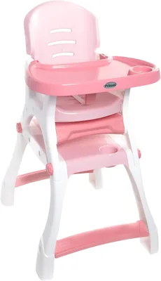 PRINSEL | Sillita Alta Convertible para Bebé Caddy 2 en 1 Rosa Pastel