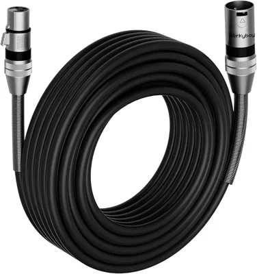 Câble XLR Microphone Werkybay 7.5 m (1 Pièce), Adaptateur 3 Pin XLR Mascul à Femelle, Câble Audio Symétrique pour Micro